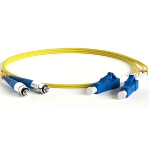 Кабель оптический патч-корд Hyperline FC-D2-9-FC/UR-LC/UR-H-10M-LSZH-YL 10.0m