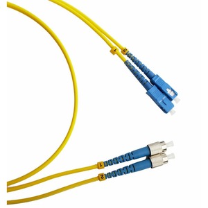 Кабель оптический патч-корд Hyperline FC-D3-9-FC/UR-SC/UR-H-2M-LSZH-YL 2.0m