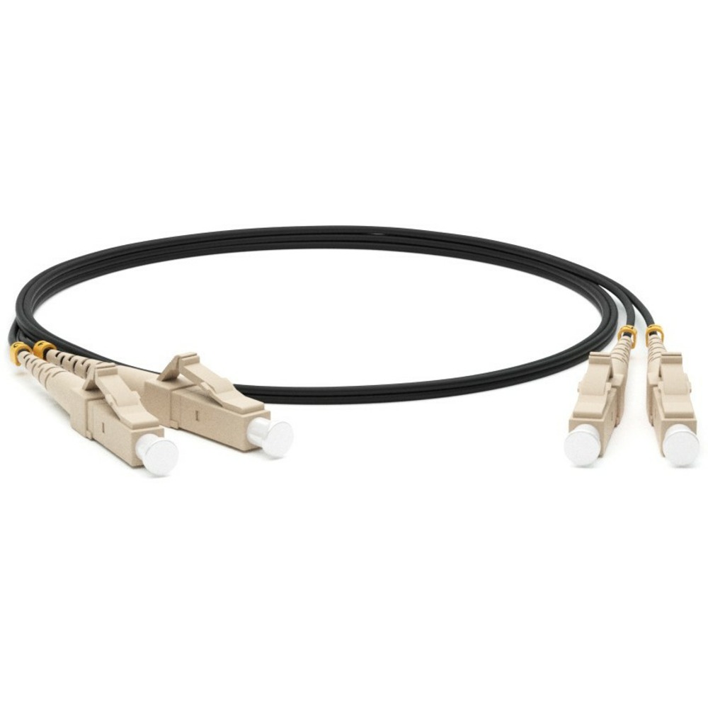 Патч-корд волоконно-оптический Hyperline FC-D2-50-LC/PR-LC/PR-H-1M-LSZH-BK 1.0m