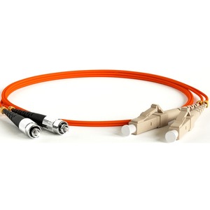 Патч-корд волоконно-оптический Hyperline FC-D2-50-FC/PR-LC/PR-H-50M-LSZH-OR 50.0m