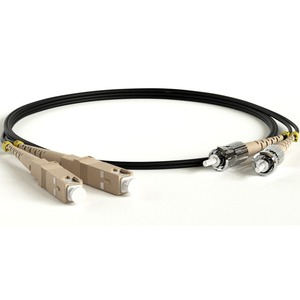 Кабель оптический патч-корд Hyperline FC-D2-62-SC/PR-ST/PR-H-3M-LSZH-BK 3.0m