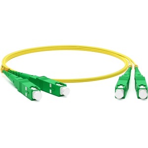 Патч-корд волоконно-оптический Hyperline FC-D2-9-SC/AR-SC/AR-H-1M-LSZH-YL 1.0m