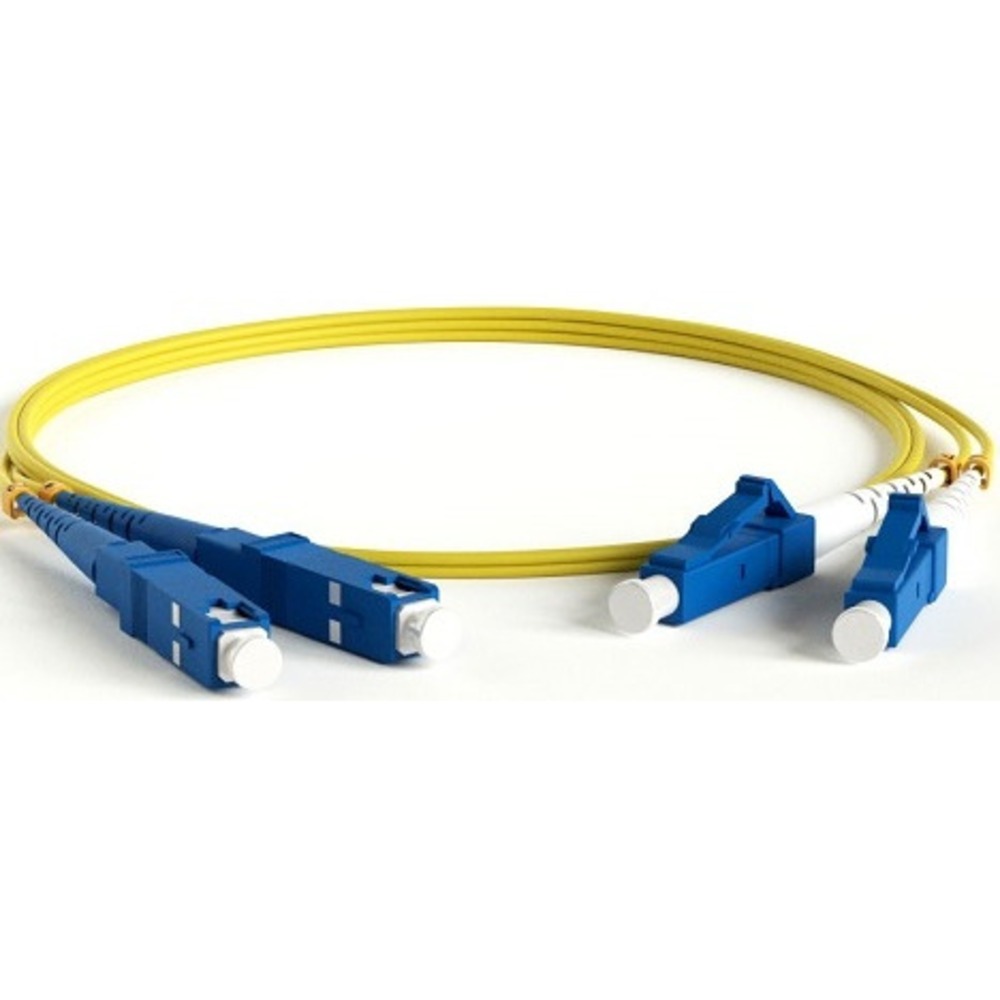 Патч-корд волоконно-оптический Hyperline FC-S2-9-LC/UR-SC/AR-H-2M-LSZH-YL 2.0m