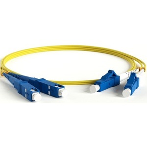Патч-корд волоконно-оптический Hyperline FC-S2-9-LC/UR-SC/AR-H-2M-LSZH-YL 2.0m