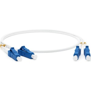 Патч-корд волоконно-оптический Hyperline FC-D2-9A1-LC/UR-LC/UR-H-5M-LSZH-WH 5.0m