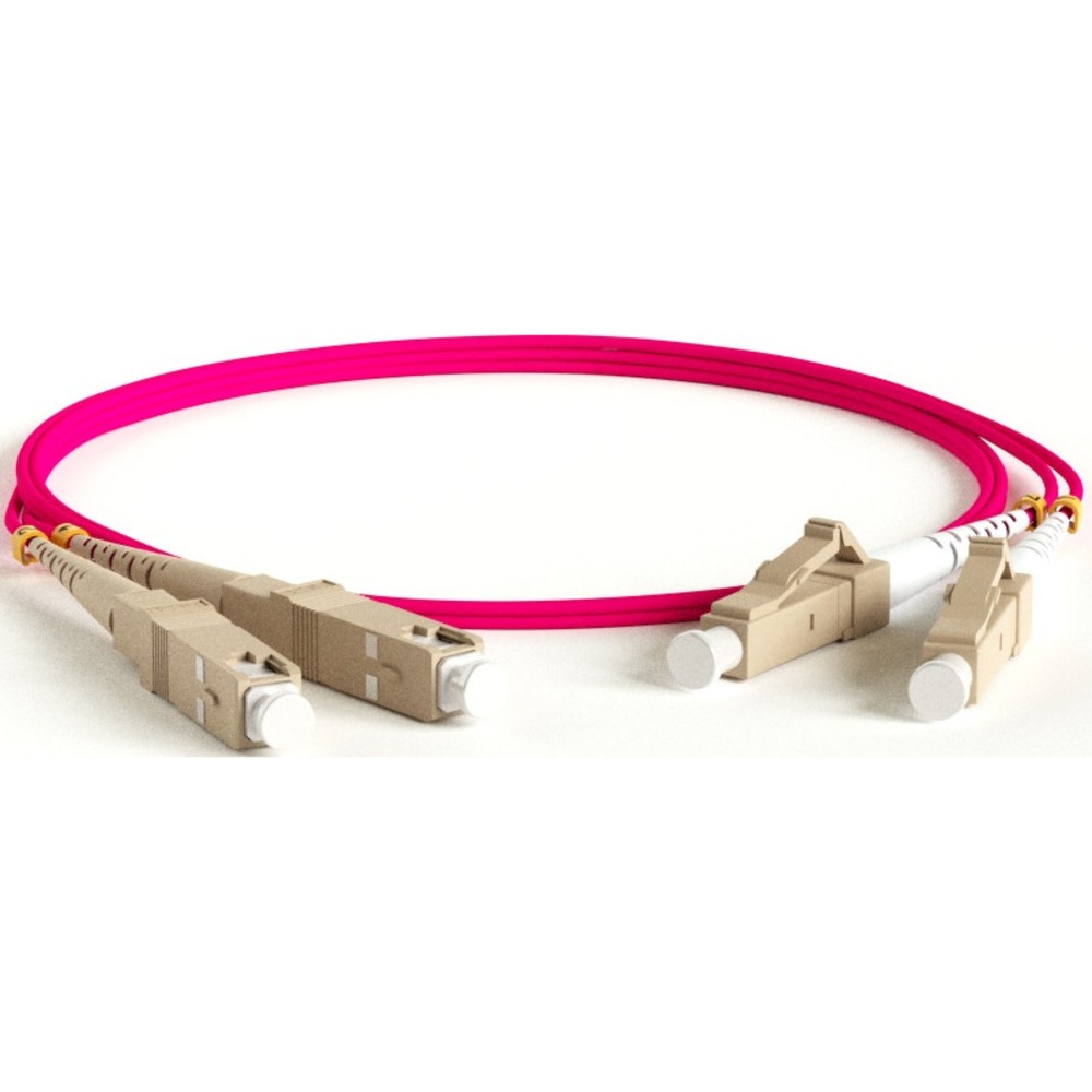 Патч-корд волоконно-оптический Hyperline FC-D2-504-LC/PR-SC/PR-H-2M-LSZH-MG 2.0m