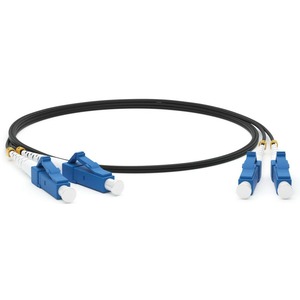 Патч-корд волоконно-оптический Hyperline FC-D2-9-LC/UR-LC/UR-H-1M-LSZH-BK 1.0m