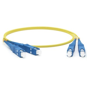 Патч-корд волоконно-оптический Hyperline FC-D2-9-SC/UR-SC/UR-H-2M-LSZH-YL 2.0m