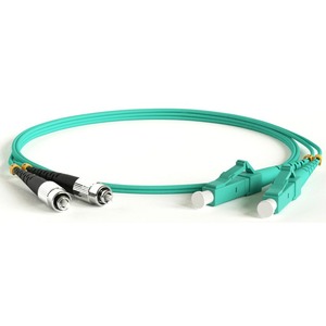 Патч-корд волоконно-оптический Hyperline FC-D2-503-LC/PR-LC/PR-H-1.5M-LSZH-AQ 1.5m