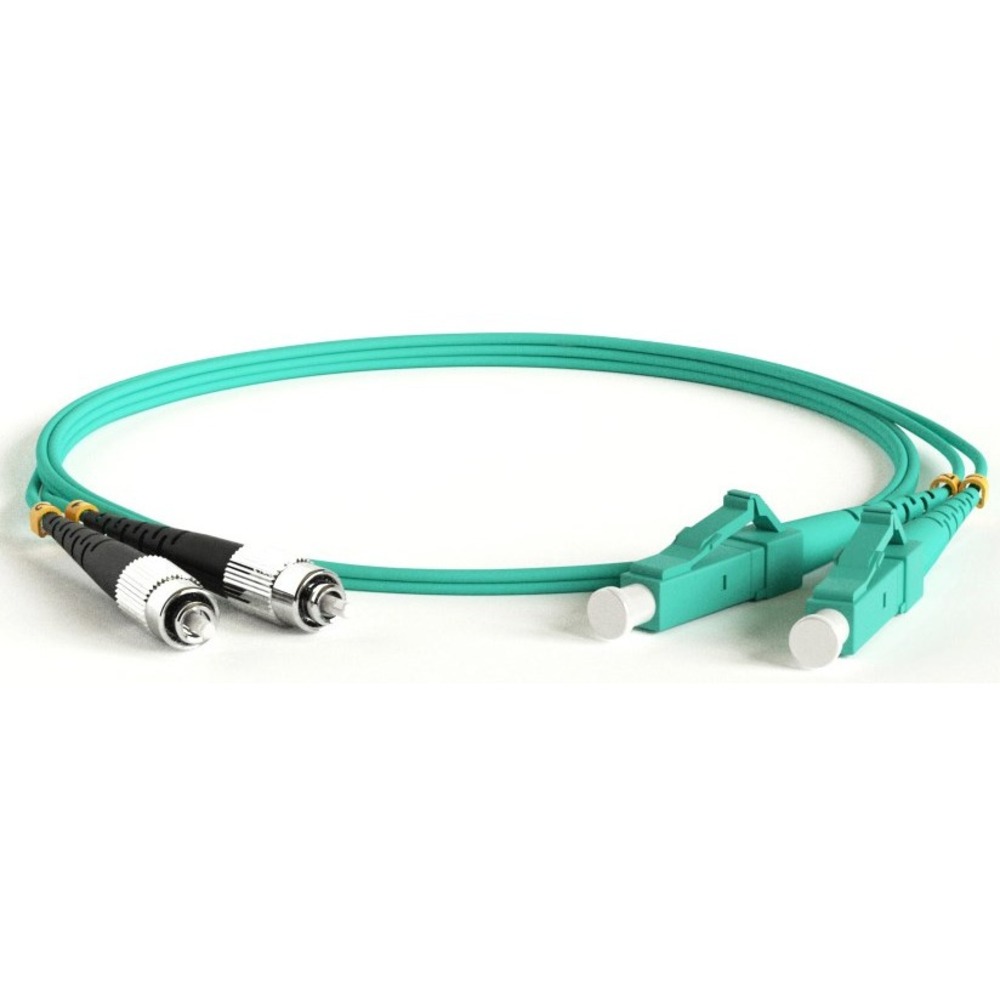 Патч-корд волоконно-оптический Hyperline FC-D2-503-LC/PR-LC/PR-H-0.5M-LSZH-AQ 0.5m