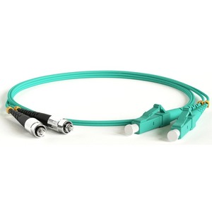Патч-корд волоконно-оптический Hyperline FC-D2-503-LC/PR-LC/PR-H-0.5M-LSZH-AQ 0.5m