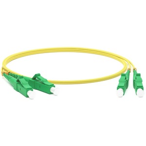 Патч-корд волоконно-оптический Hyperline FC-D2-9-LC/AR-LC/AR-H-0.5M-LSZH-YL 0.5m