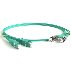 Патч-корд волоконно-оптический Hyperline FC-D2-503-SC/PR-ST/PR-H-5M-LSZH-AQ 5.0m