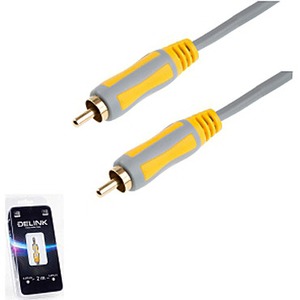 Кабель коаксиальный RCA - RCA DeLink 1RCA-1RCA Gray (NEW) 7.0m