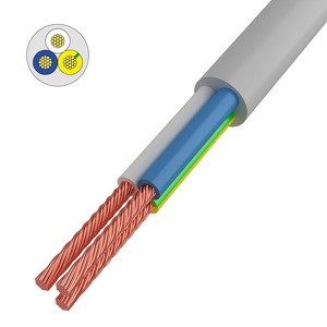 Провод электрический Rexant 01-8044-10 Провод соединительный ПВС 3x1,0 мм, белый, длина 10 метров, ГОСТ 7399-97