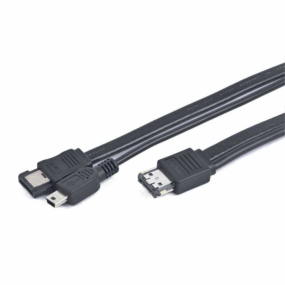 кабель питания и интерфейсный eSATA кабель Gembird CC-ESATAP-ESATA-USB5P-1M