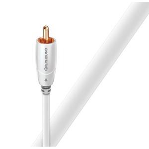 Кабель сабвуферный 1xRCA-1xRCA Audioquest Greyhound White PVC 8.0m