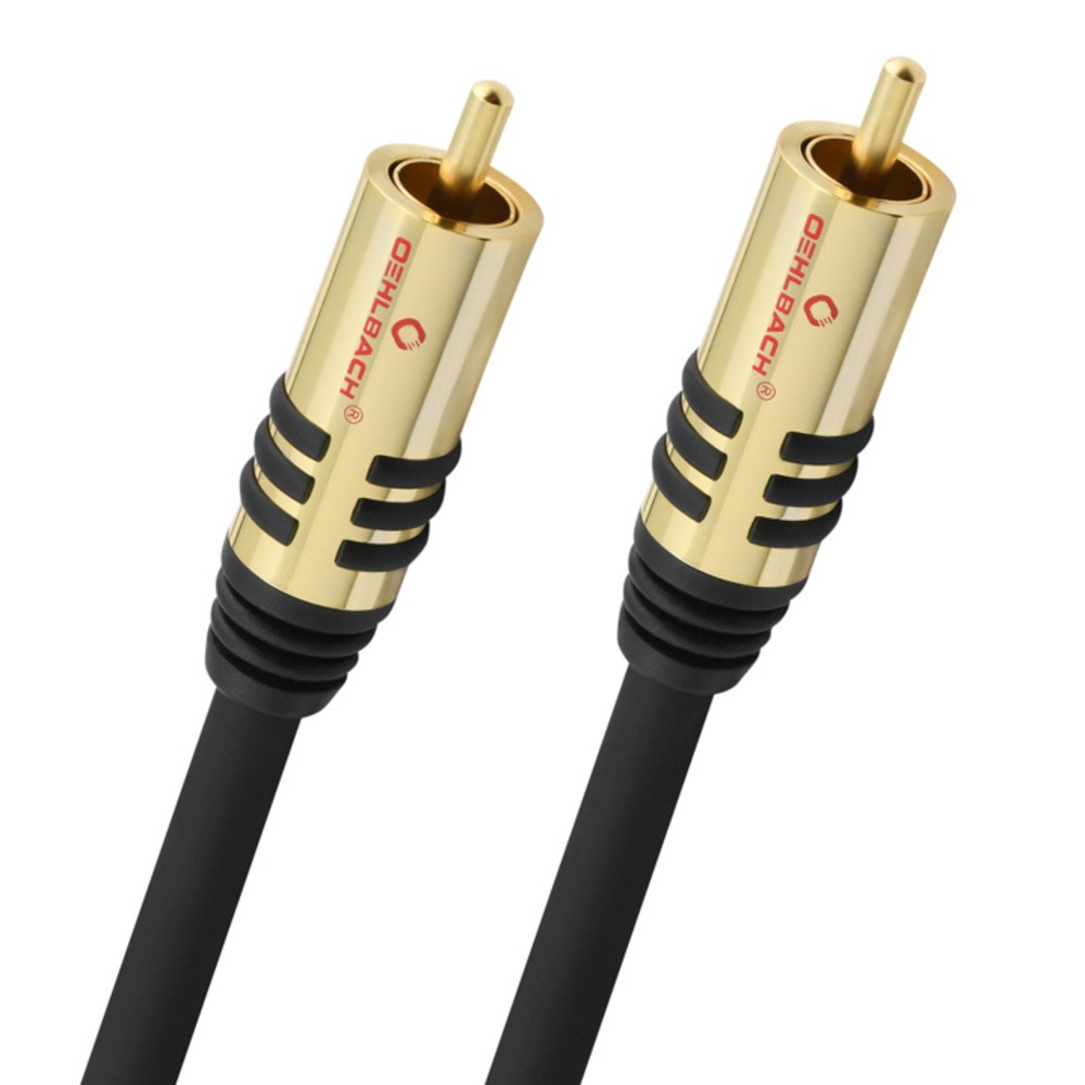 Кабель сабвуферный 1xRCA-1xRCA Oehlbach 21532 Performance NF Sub Black 2.0m