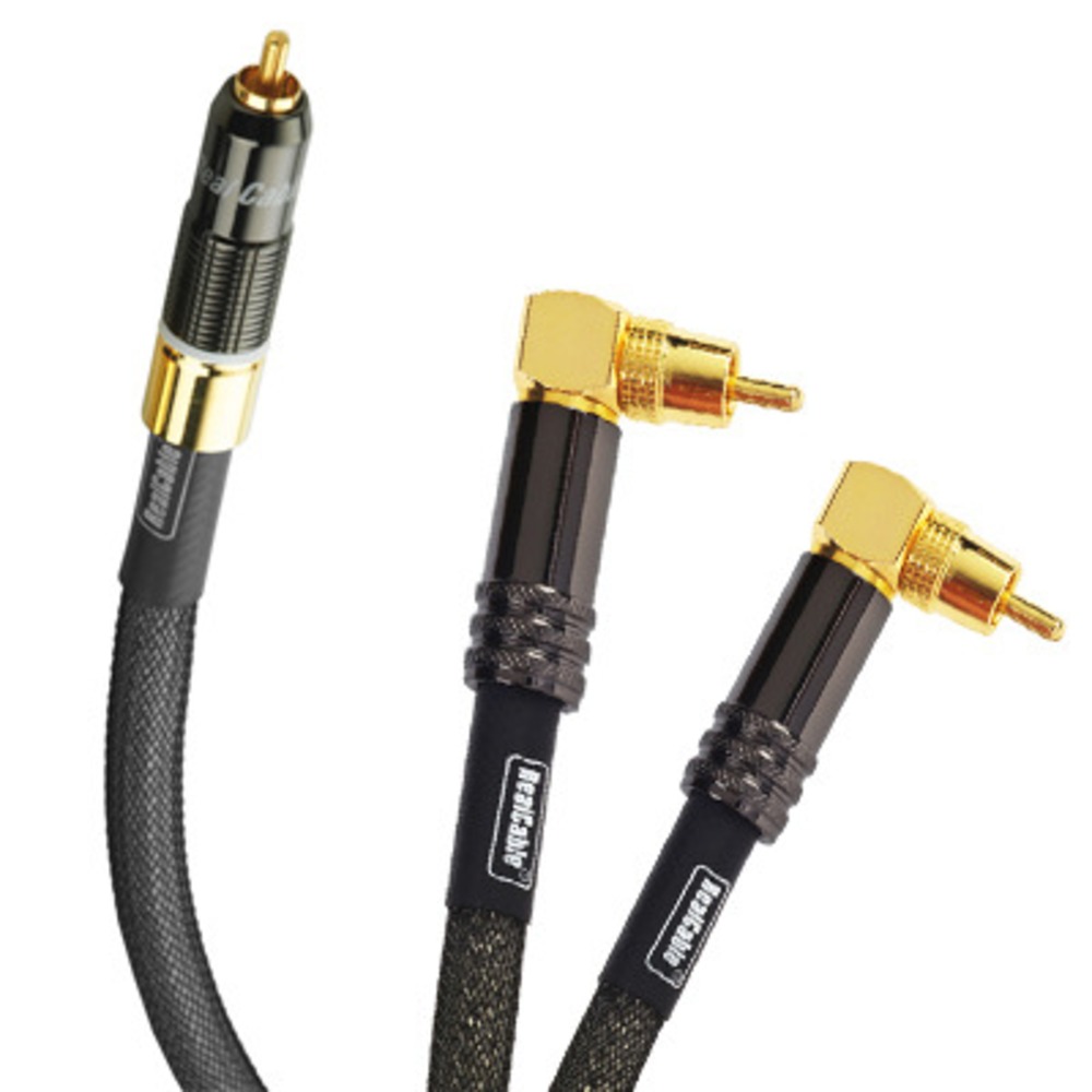 Кабель сабвуферный 1xRCA - 2xRCA Real Cable Y-SUB 1801 2.0m