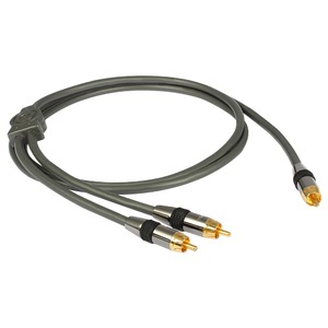 Кабель сабвуферный 1xRCA - 2xRCA GoldKabel Profi Subwoofer Cable 2.5m