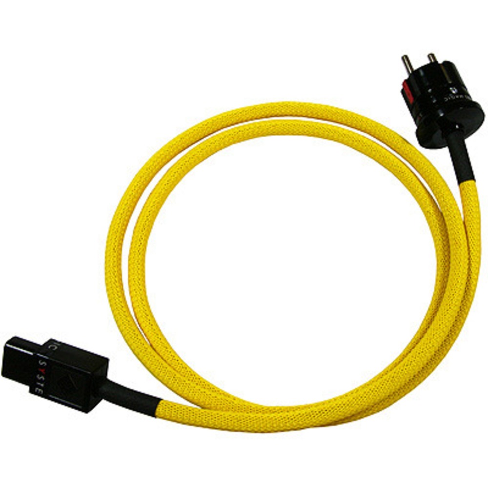 Кабель силовой Schuko - IEC C13 Systems And Magic Joker Neon Yellow 1.5m
