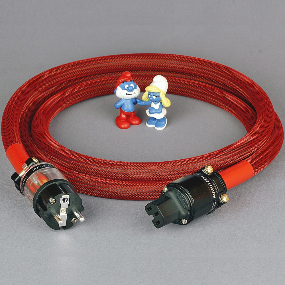 Кабель силовой Schuko - IEC C13 Furutech FP-3TS762 LE-11Ag Red Edition 1.5m
