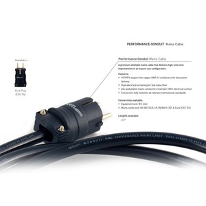 Кабель силовой Schuko - IEC C13 QED Performance Qonduit 2.0m