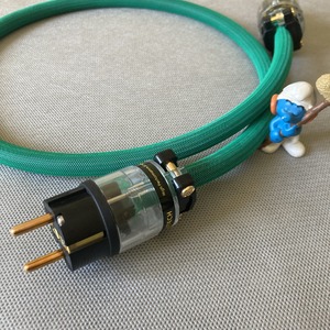 Силовой кабель Furutech FP-314Ag (Fur-E11Cu/11Cu) Green 1.0m