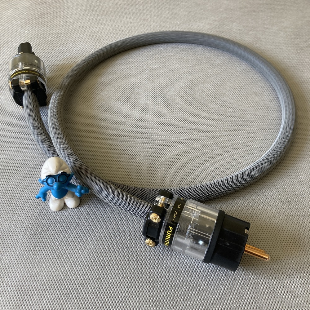 Силовой кабель Furutech FP-314Ag (Fur-E11Cu/11Cu) Grey 0.75m