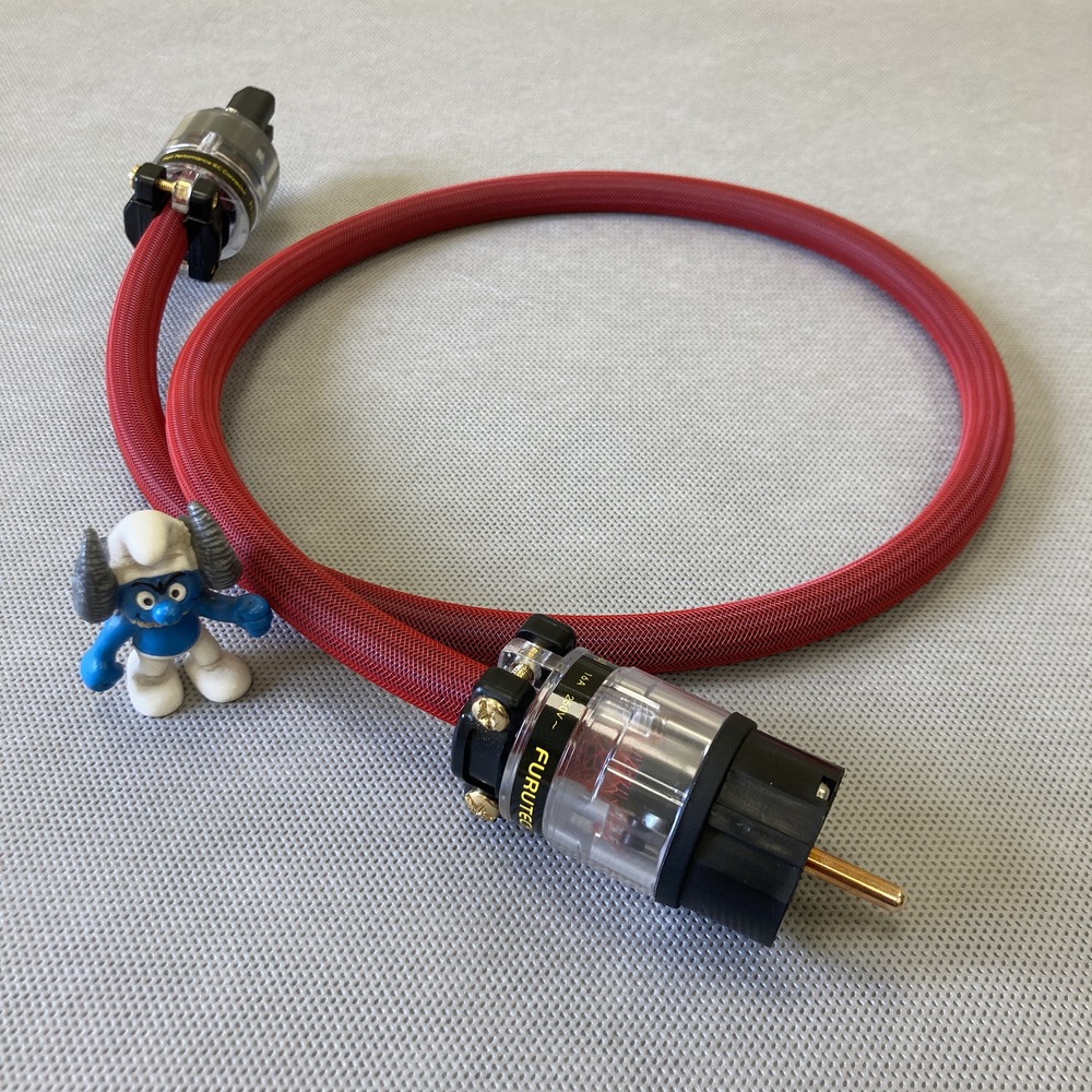 Силовой кабель Furutech FP-314Ag (Fur-E11Cu/11Cu) Red 1.5m