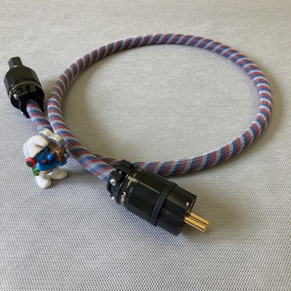 Силовой кабель Furutech FP-314Ag (Fur-E11G/11G) Tricolor 0.75m