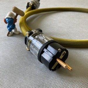Силовой кабель Furutech FP-314Ag (Fur-E11Cu/11Cu) Yellow 1.0m