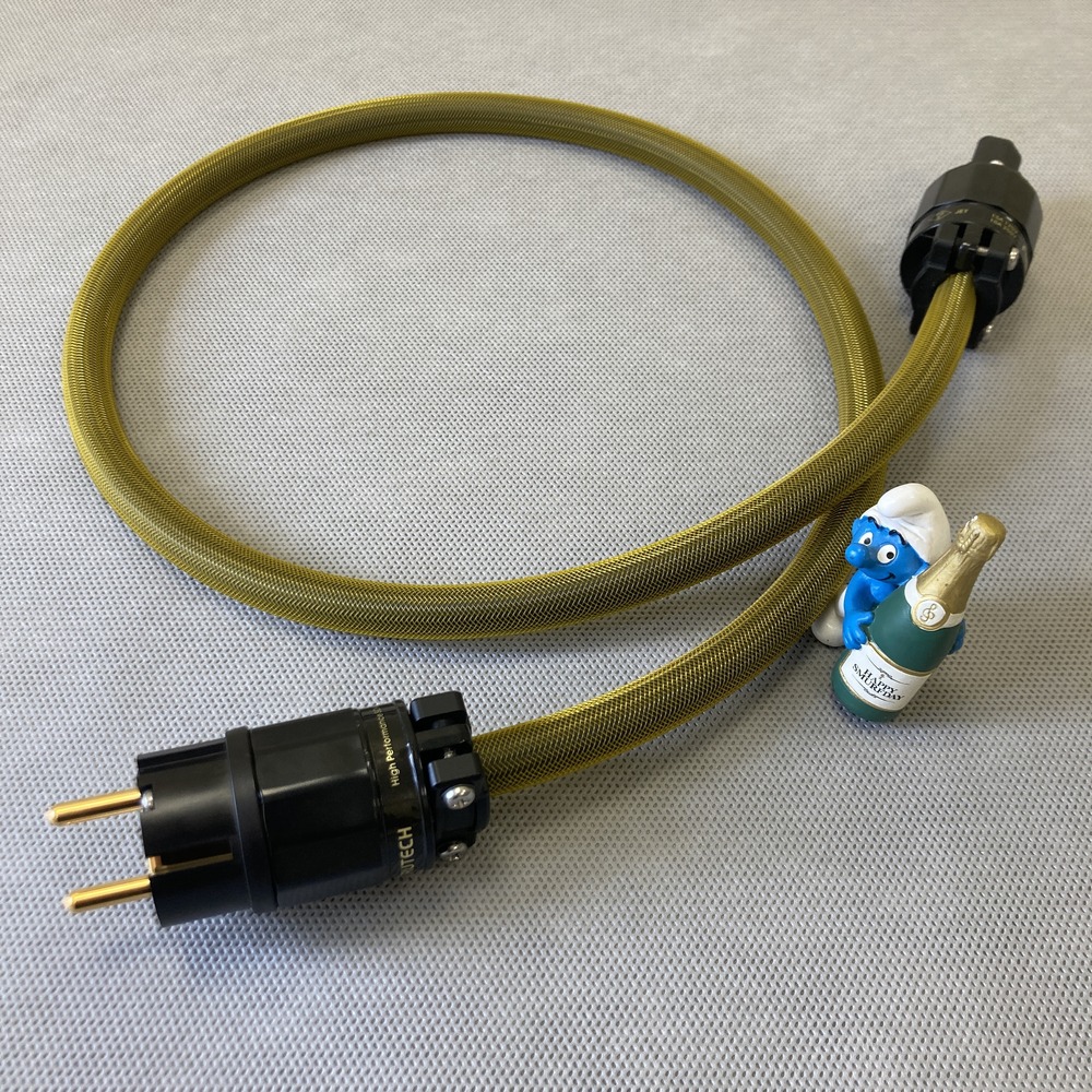 Силовой кабель Furutech FP-314Ag (Fur-E11G/11G) Yellow 1.0m