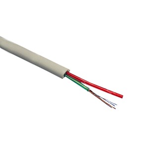 Кабель телефонный в нарезку NETKO 51009 2с, (CCS, 2*7*0,10), 100м, плоский, белый