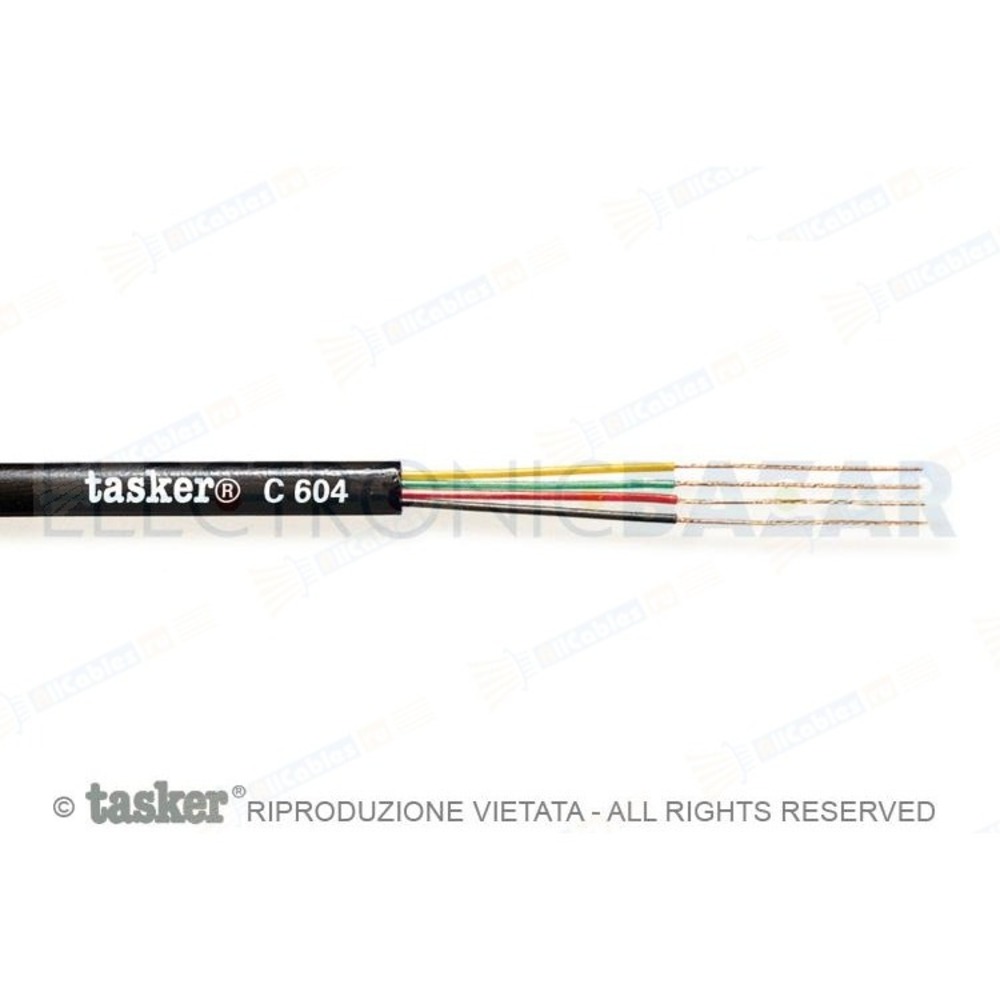 Кабель телефонный в нарезку Tasker C604 White