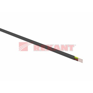 Кабель телефонный в нарезку Rexant 01-5109-3 4 жилы черный (100 метров)