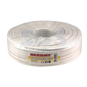 Кабель видеонаблюдения Rexant 01-4001 белый (ККСВ) (100 метров)
