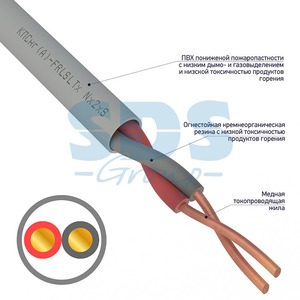 Кабель огнестойкий Rexant 01-4930 КПСнг(А)-FRLSLTx 1x2x0,50 мм2 (200 метров)