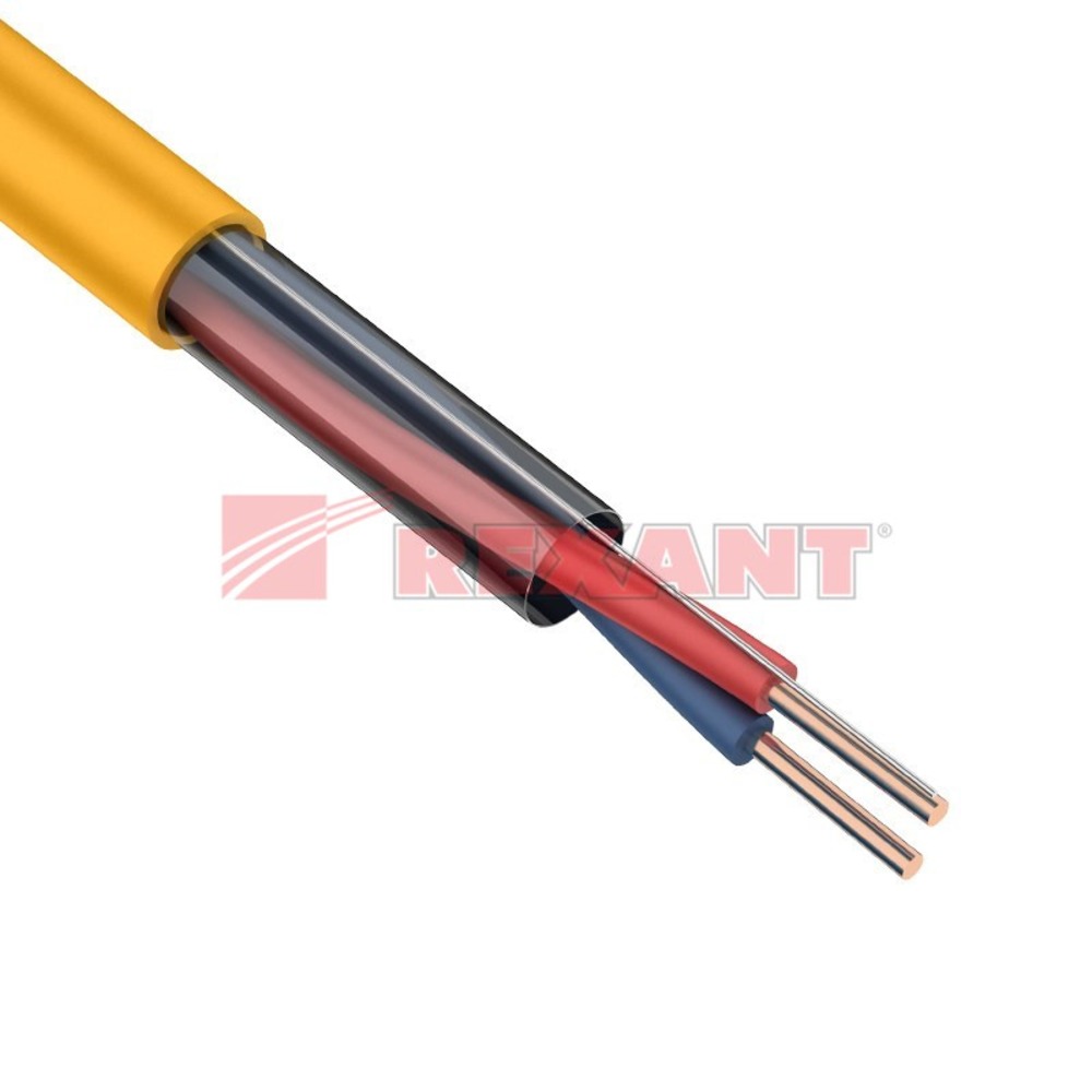 Кабель огнестойкий Rexant 01-4646 КПСнг(А)-FRLS 1x2x0,75мм2, (0,98мм), ГОСТ Р 53315-2009 (200 метров)