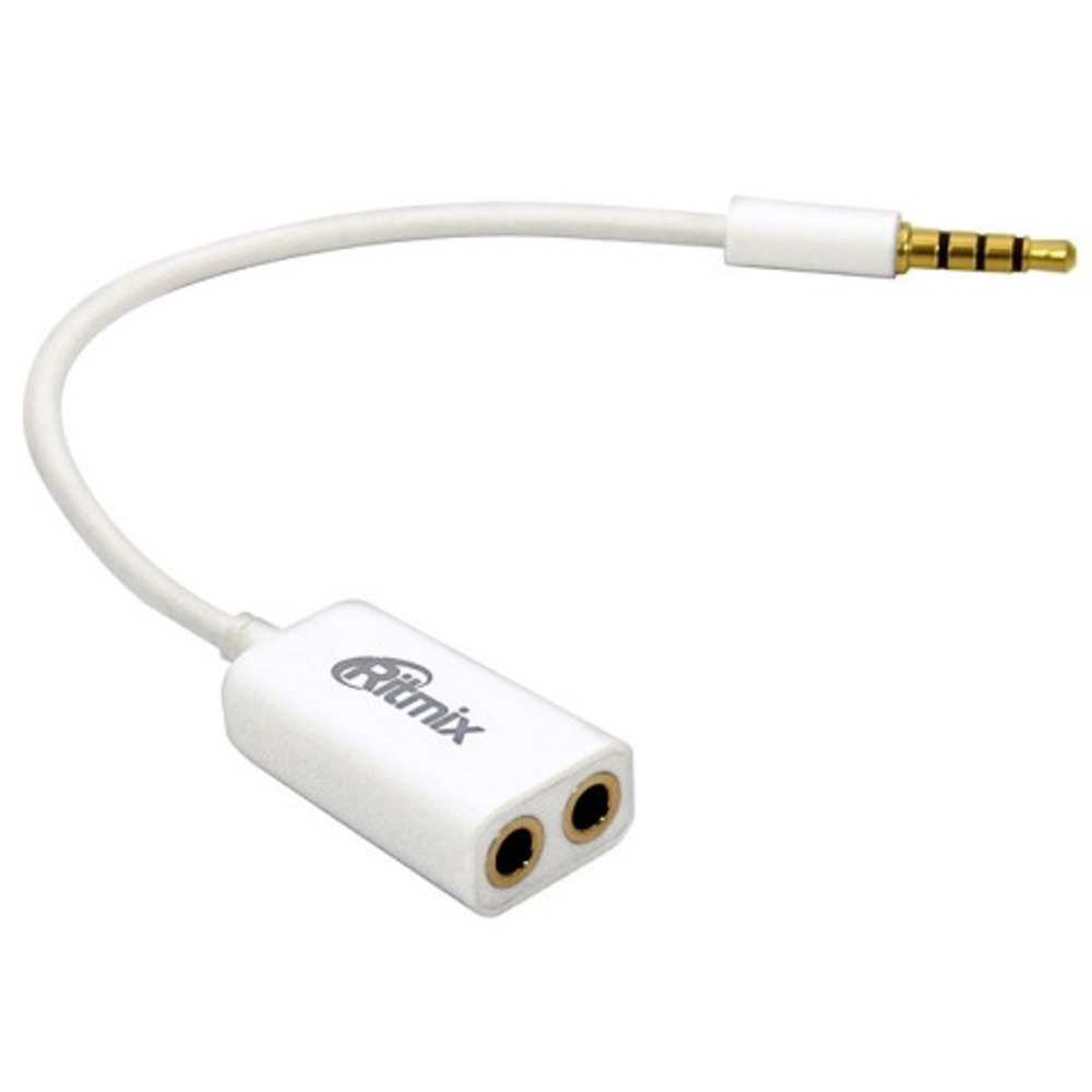 Переходник Jack - Jack Ritmix RAS-150 White