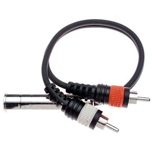 Переходник Jack - RCA Stagg YC-0,1/1PF2CH 0.10m