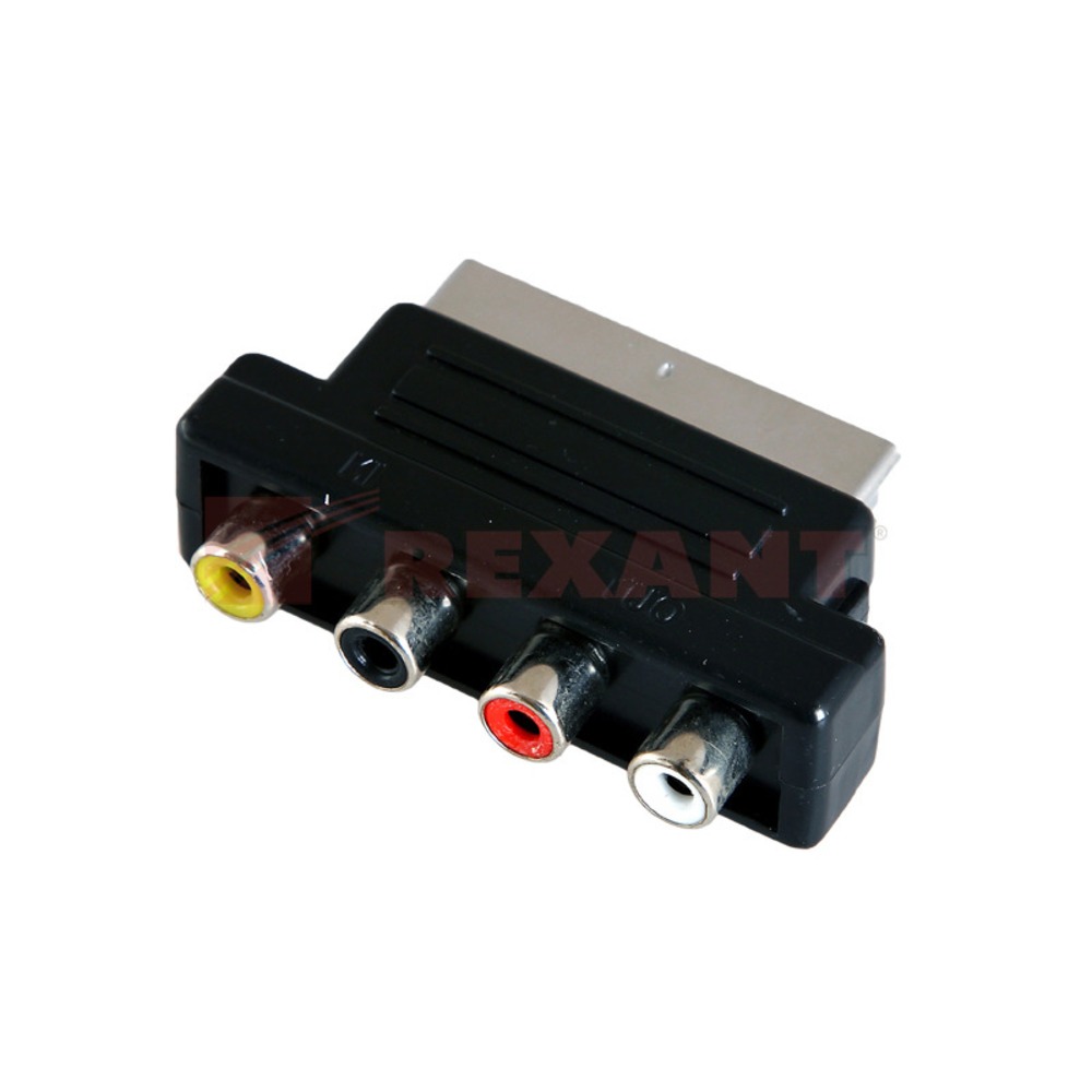 Переходник RCA - Scart Rexant 17-1061 Переходник SCART - 4xRCA (1 штука)