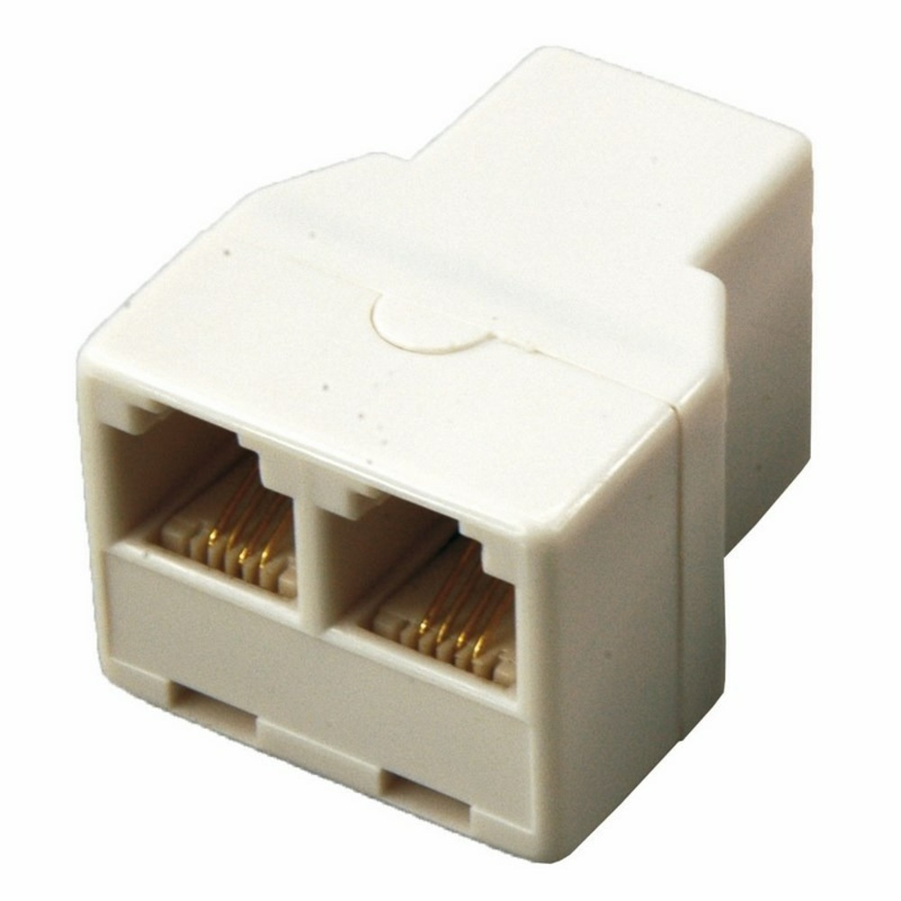 Переходник RJ11 - RJ11 Rexant 03-0032 Телефонный двойник RJ-14 (50 штук)