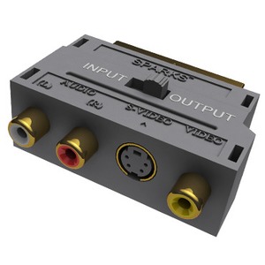 Переходник Scart - S-Video+RCA Sparks SG1102