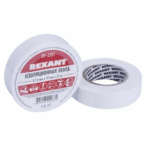 Изолента Rexant 09-2001 Изолента 15мм х 10м белая (1 штука)