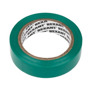 Изолента ПВХ Rexant 09-2003 15 мм х 10 м, зеленая (10 штук)