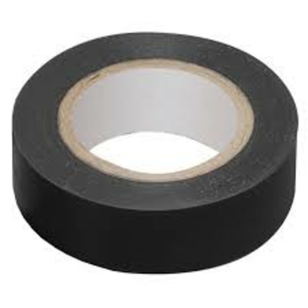 Изолента ПВХ Kranz KR-09-2206 0.13х19 мм, 25 м, черная (5 шт./уп.)