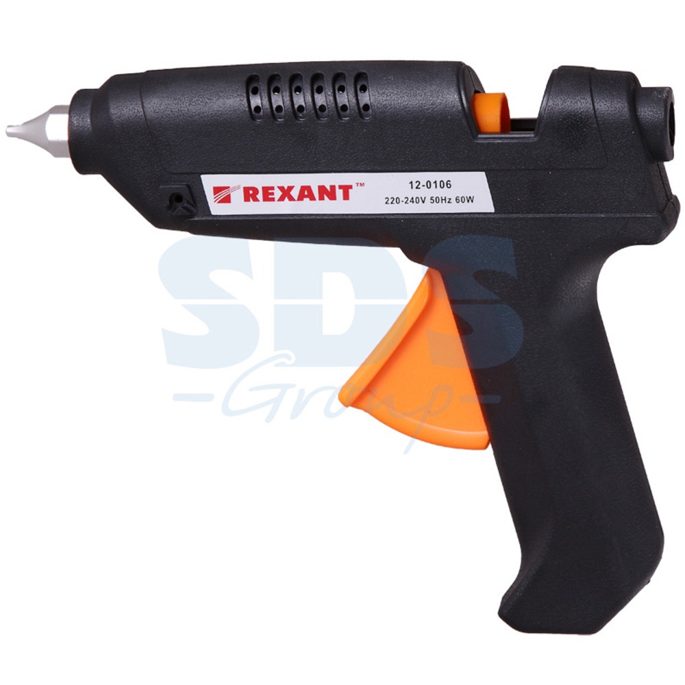 Клеевой пистолет и стержни Rexant 12-0106 60 Вт (1 штука)