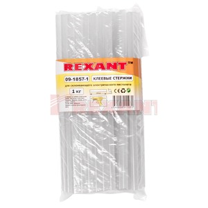 Стержни клеевые Rexant 09-1857-1 11 мм, 270 мм, прозрачные, 1 кг