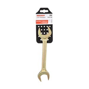 Ключ Rexant 12-5833-2 Ключ рожковый 24х27 мм, желтый цинк